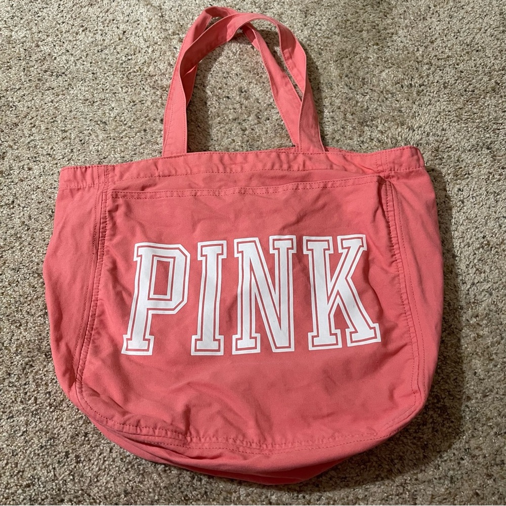 PINK Victoria's Secret Coral Tote Bag